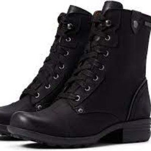 Cobb Hill Rockport WATERPROOF Brunswick Black Leather ankle boots 6.5 M US